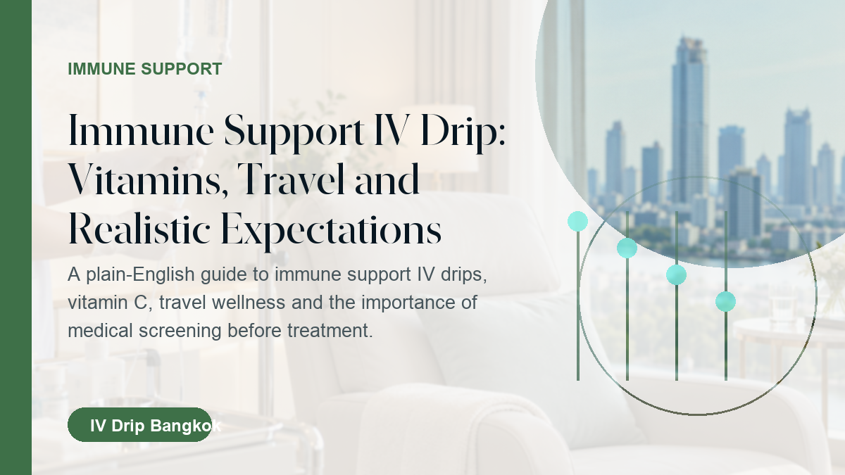 Immune support IV drip Bangkok article cover