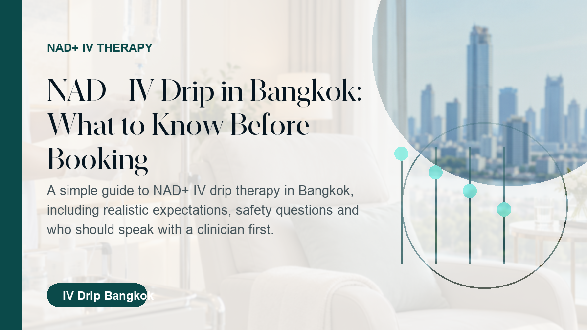 NAD+ IV drip article cover for IV Drip Bangkok